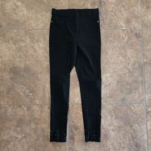 Black | JVINI | Diamond Detailed Skinny Pant